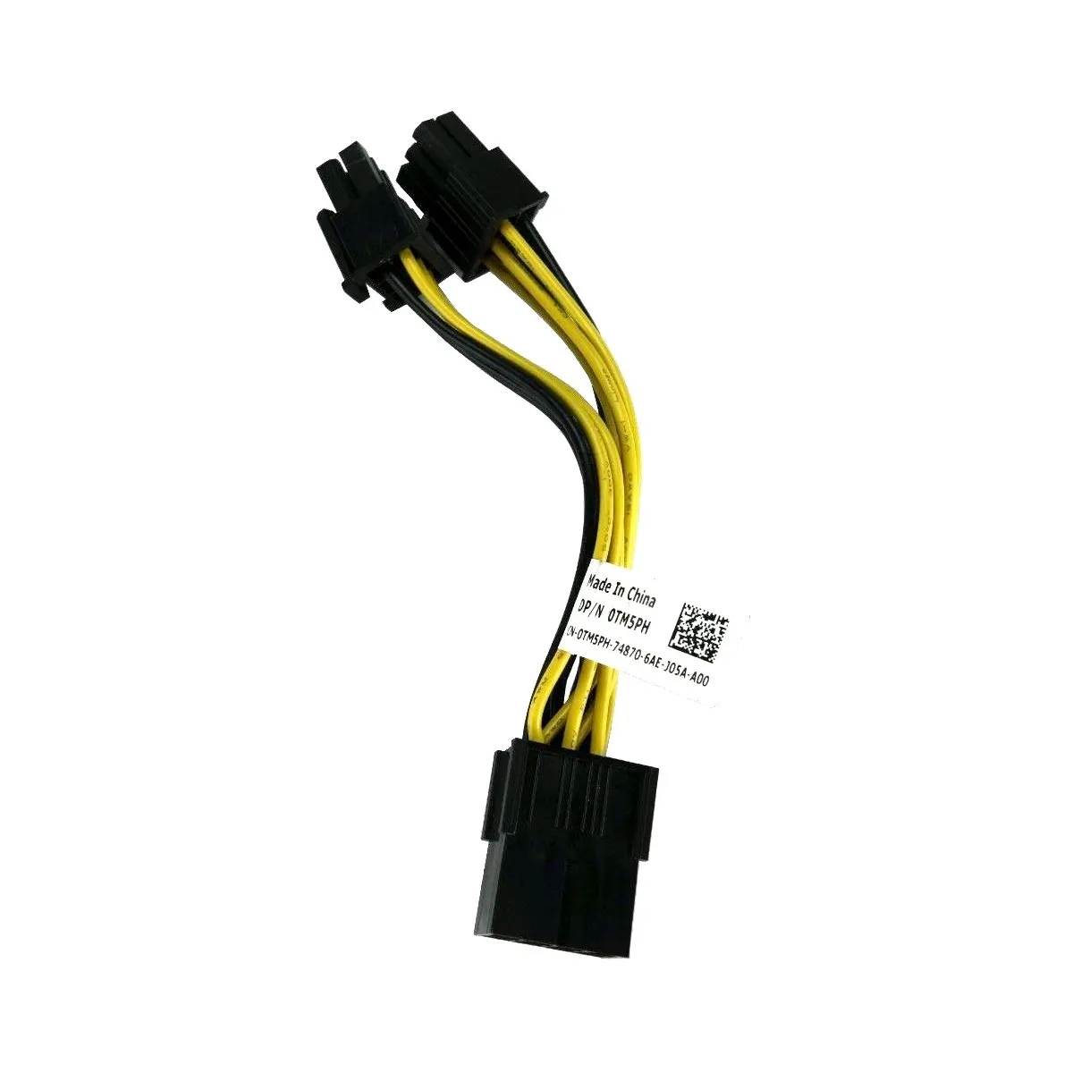 Dell PCIe-8-Pin to 2x 6-Pin PCIe GPU Power Cable 5"