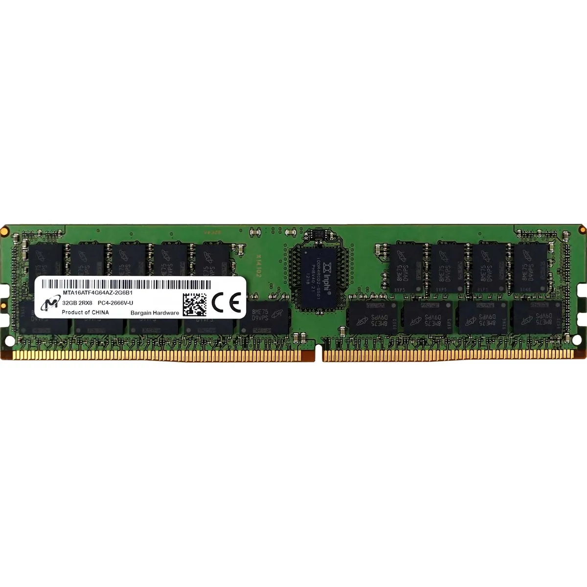 Micron (MTA16ATF4G64AZ-2G6B1) - 32GB PC4-21300V-U (2RX8, DDR4-2666MHz) RAM
