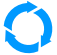 3 blue arrows in circle